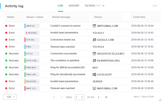 Сенсоры NetBase